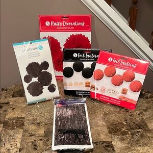 Party Decoration Bundle, Black & Red